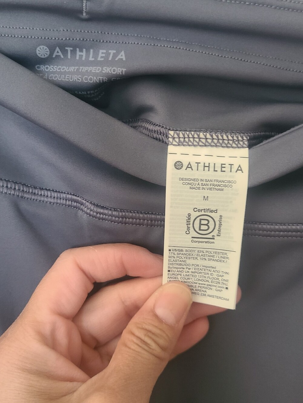 Athleta Crosscourt Highrise Tipped Skort Size MED - Picture 7 of 7